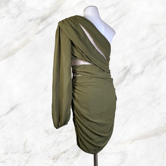Michael Costello x REVOLVE Mai Mini Dress in Olive - Picture 6 of 12